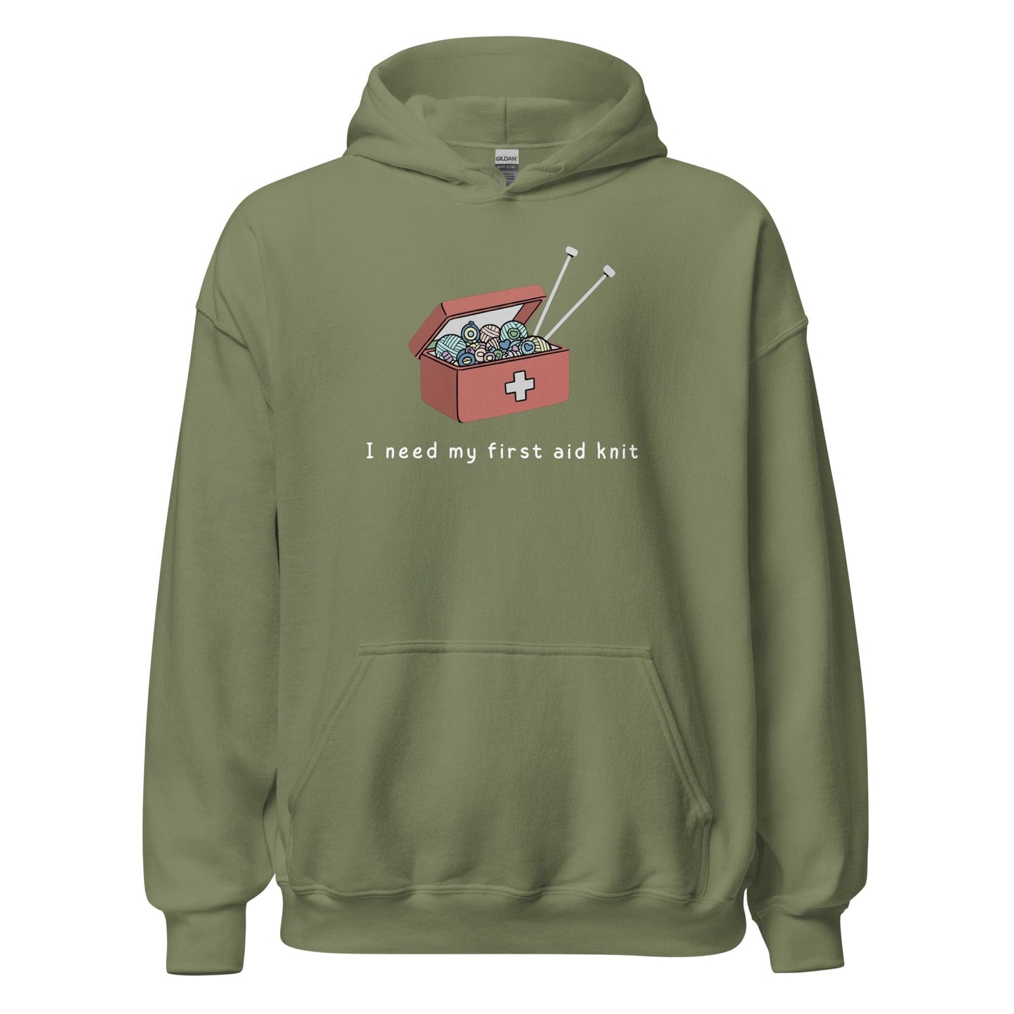 First Aid Knit Hoodie Military Green / S