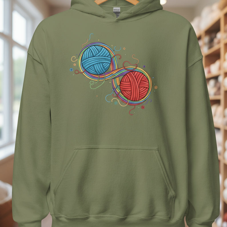 Infinity Yarn Hoodie Military Green / S