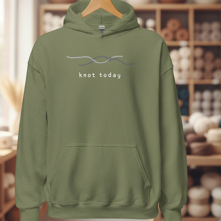 Knot Today Hoodie Military Green / S