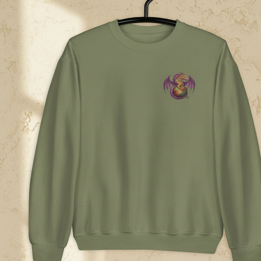 Pocket Dragon Sweatshirt Military Green / S