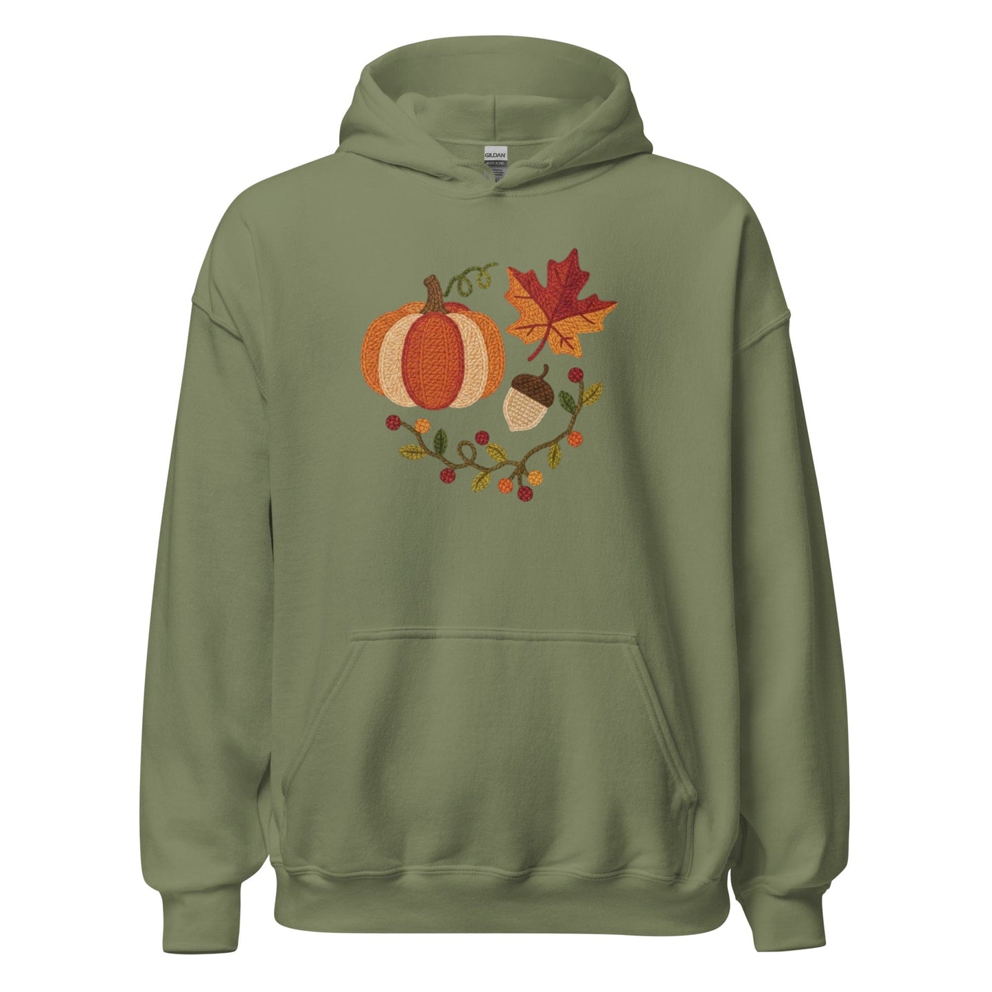 Pumpkin Spice Hoodie Military Green / S