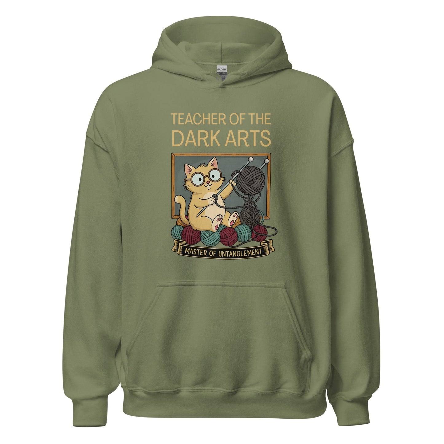 Teacher of the Dark Arts Hoodie Military Green / S