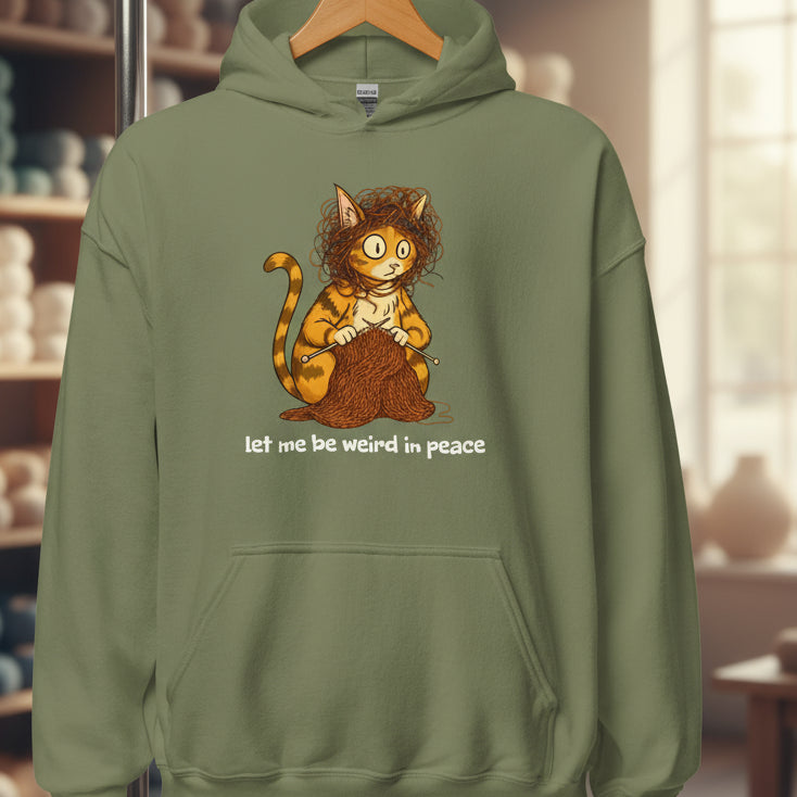 Weird in Peace Hoodie Military Green / S
