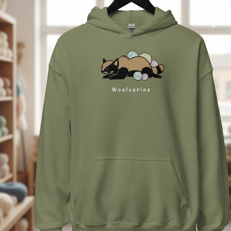 Woolverine Hoodie Military Green / S