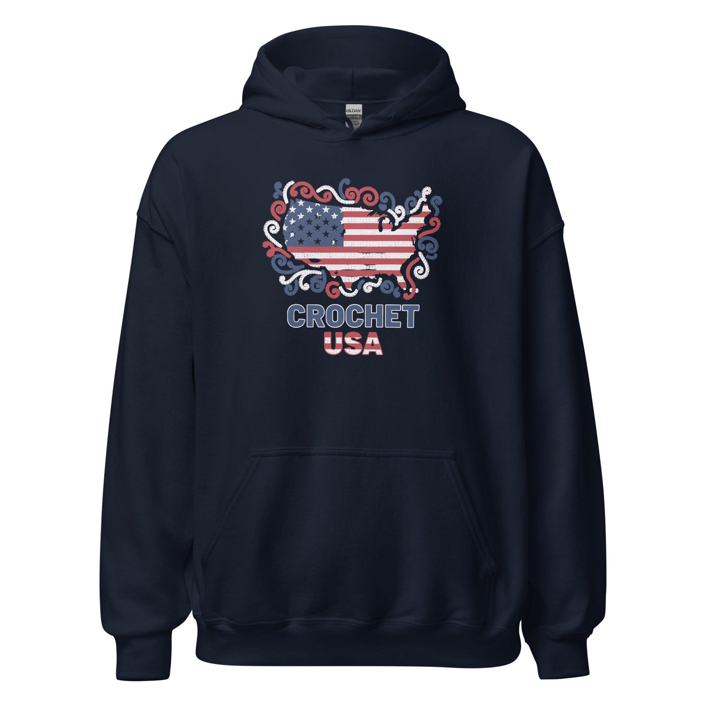 Crochet USA Hoodie Navy / S