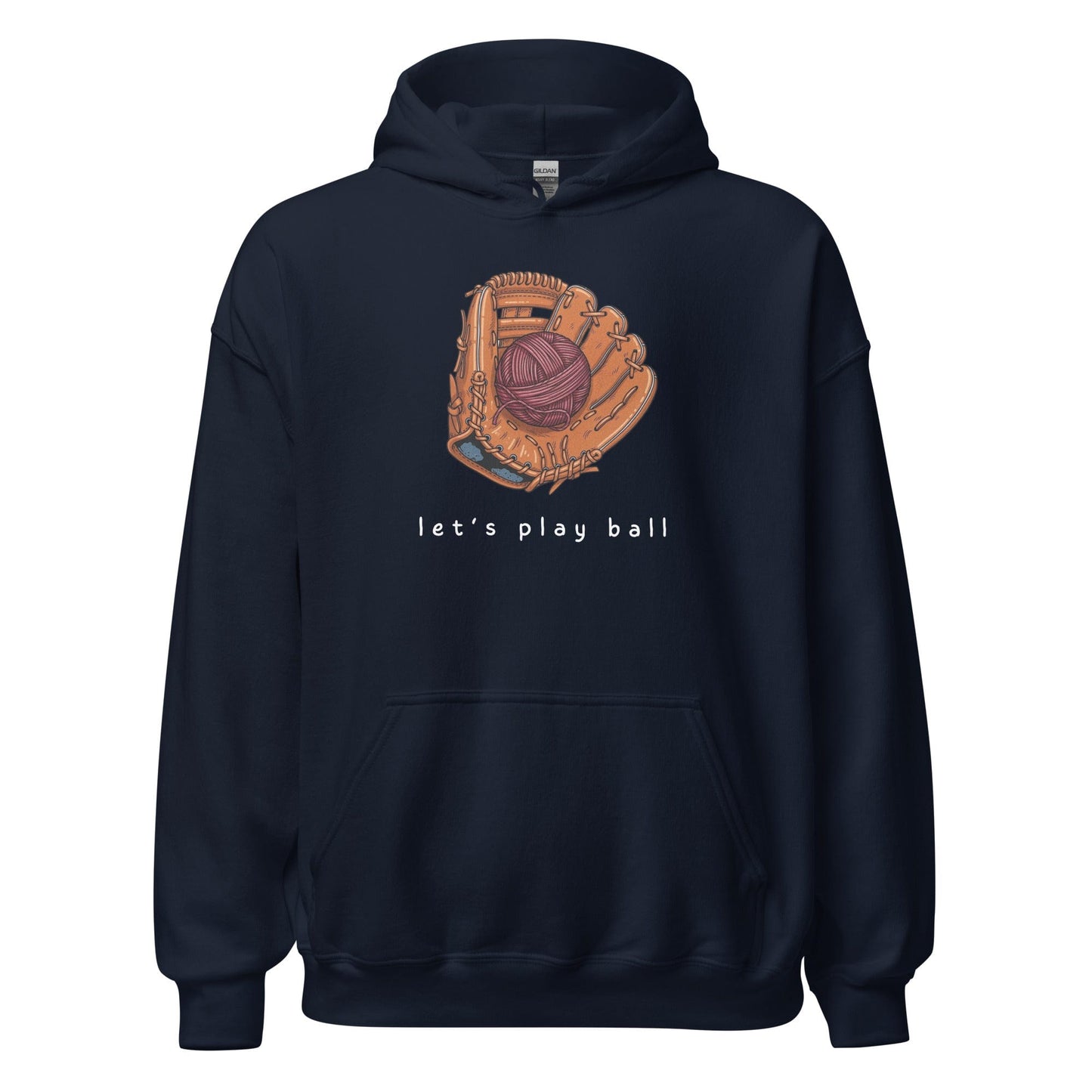 Lets Play Ball Hoodie Navy / S