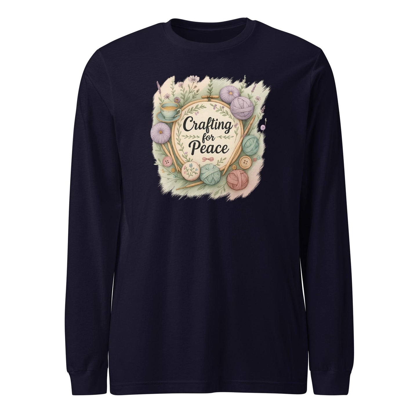 Crafting for Peace Long Sleeve Tee Navy / XS