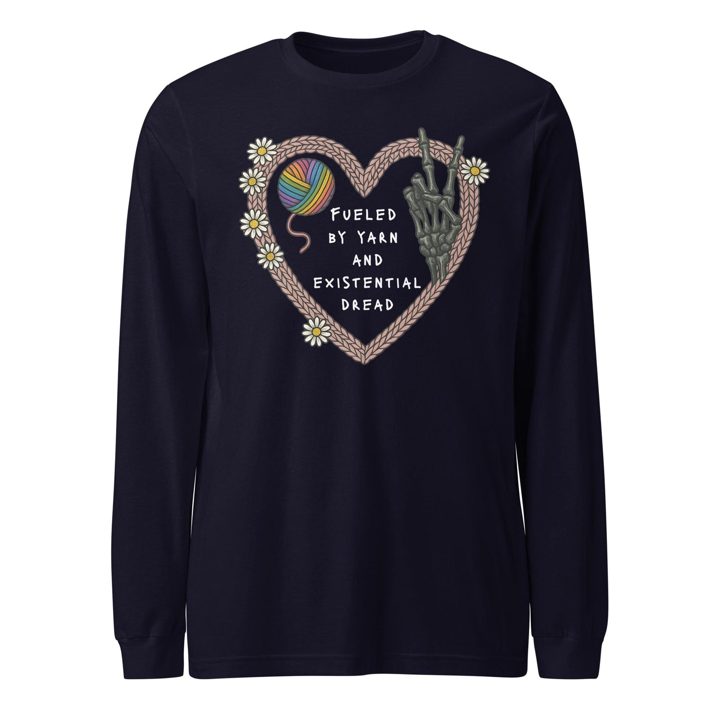 Existential Yarn Long Sleeve Tee Navy / XS