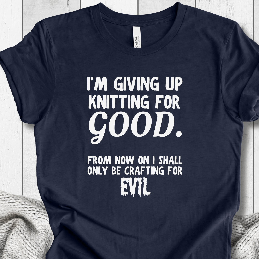 Knitting for Good T-Shirt Navy / XS