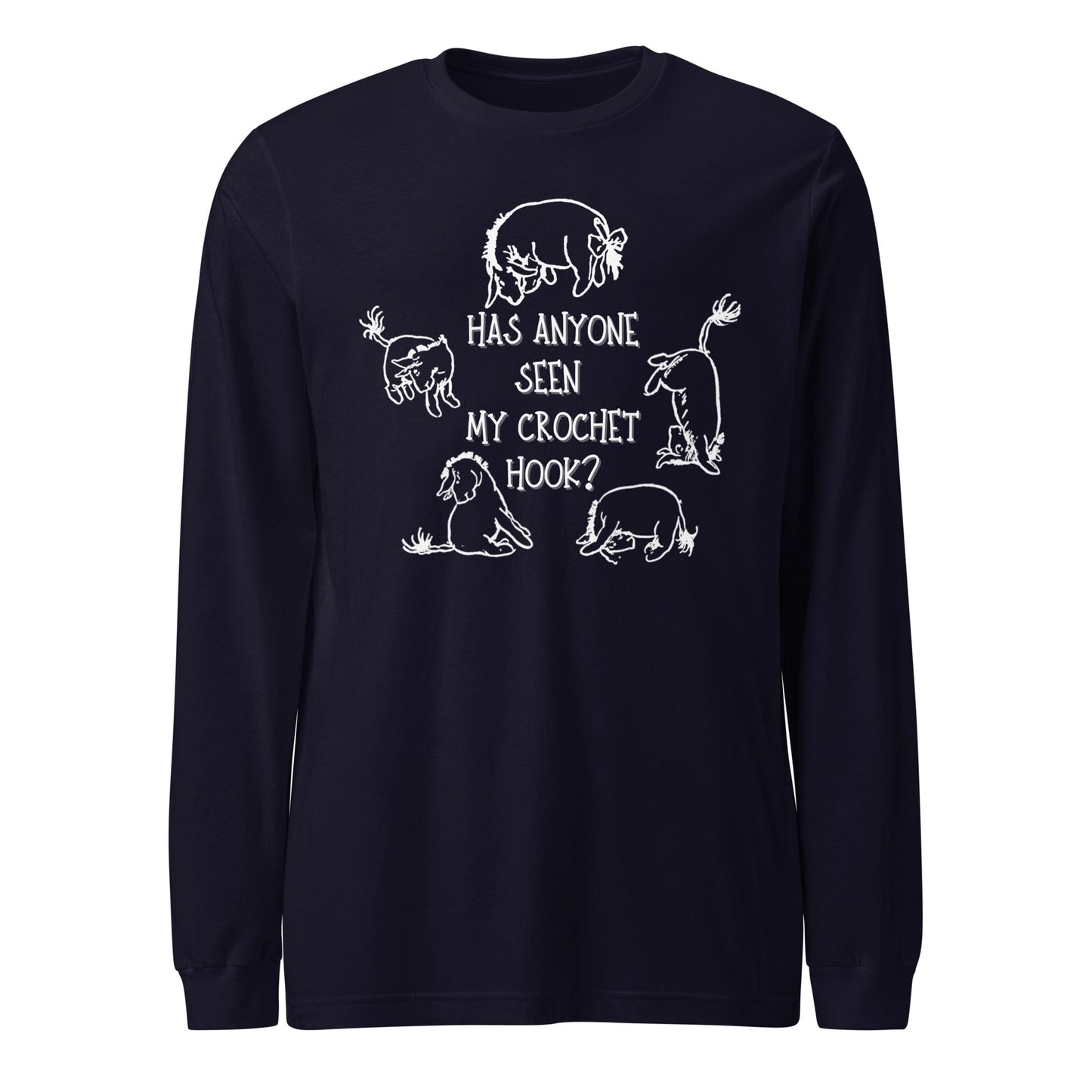 Lost Crochet Hook Long Sleeve Tee Navy / XS