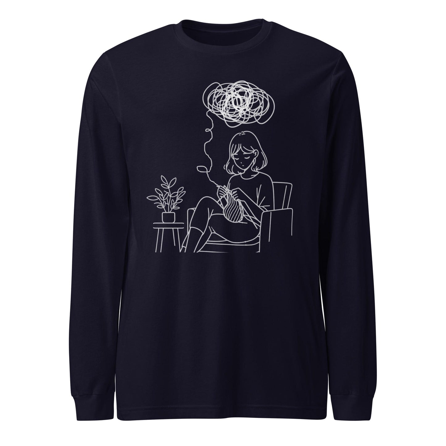 Mental Health Long Sleeve Tee Navy / XS