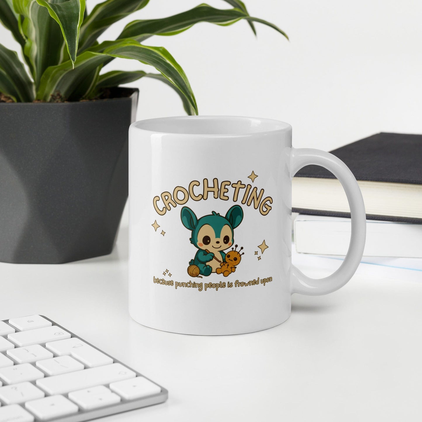 Punching People Is Frowned Upon Mug