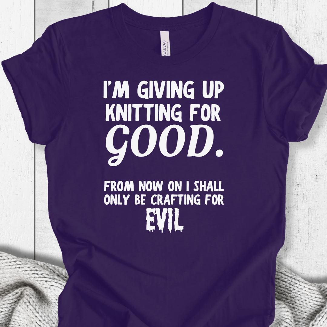 Knitting for Good T-Shirt Purple / XS