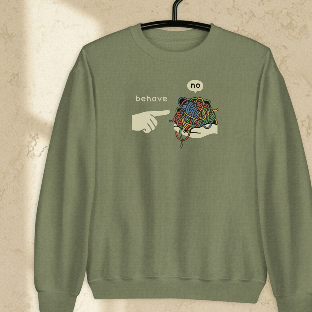 Behave Sweatshirt Military Green / S