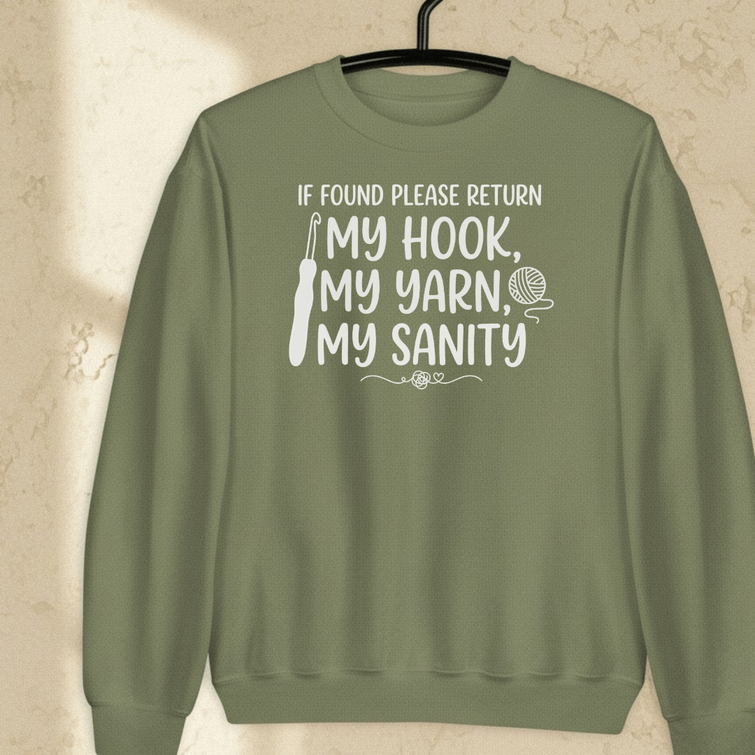 If Found Sweatshirt Military Green / S