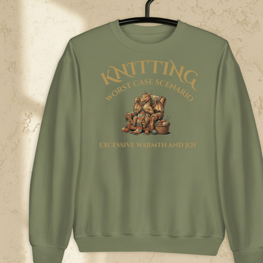 Knitting Scenario Sweatshirt Military Green / S