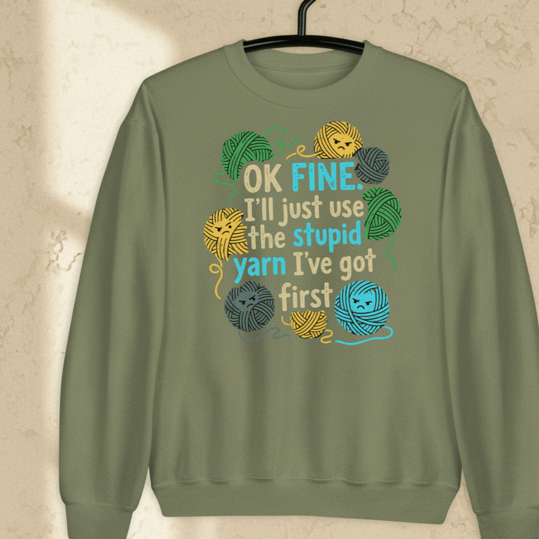 Stupid Yarn Sweatshirt Military Green / S