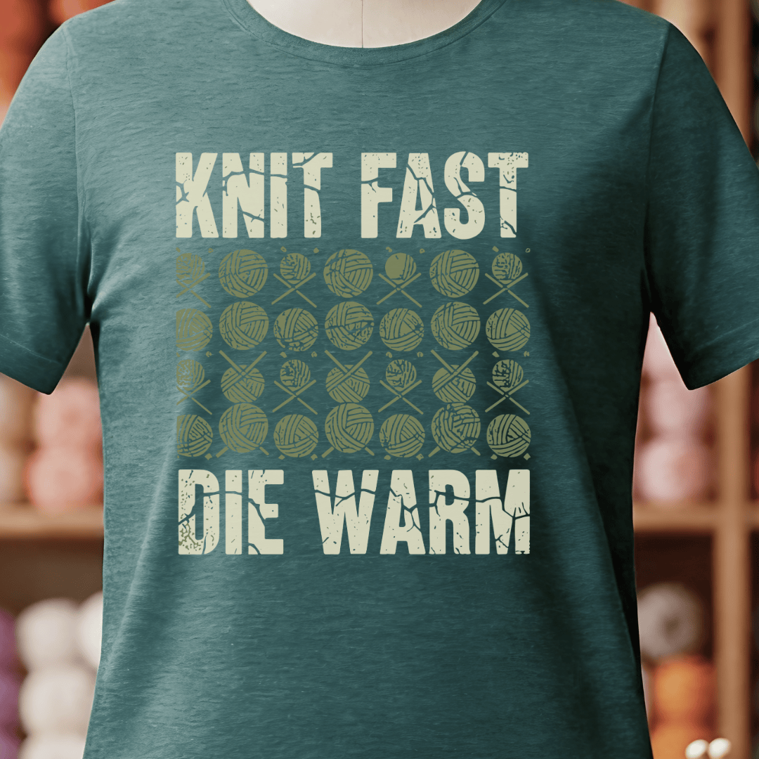 Knit Fast Die Warm T-Shirt Deep Teal / S