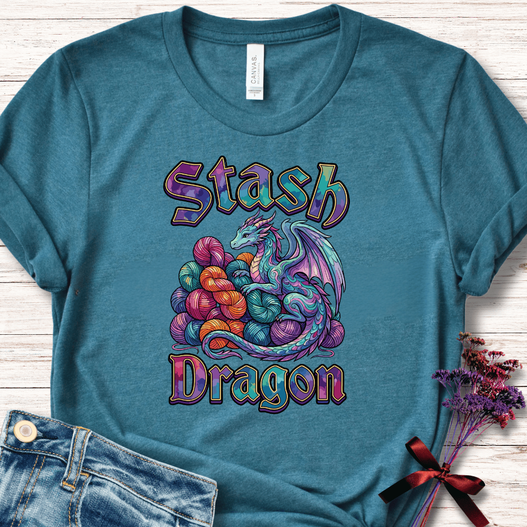 Stash Dragon T-Shirt Deep Teal / S