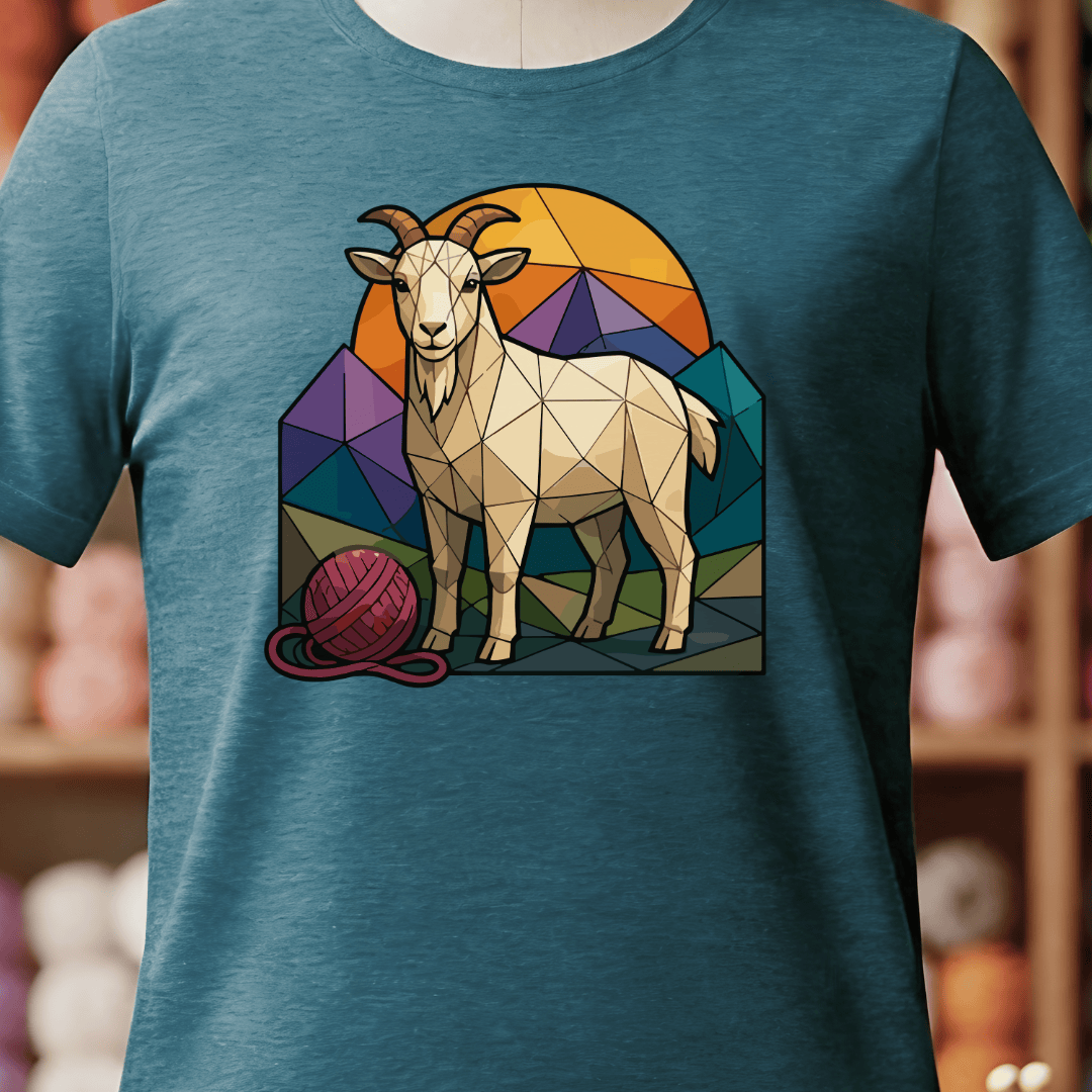 GeoGoat T-Shirt Teal Blue / S