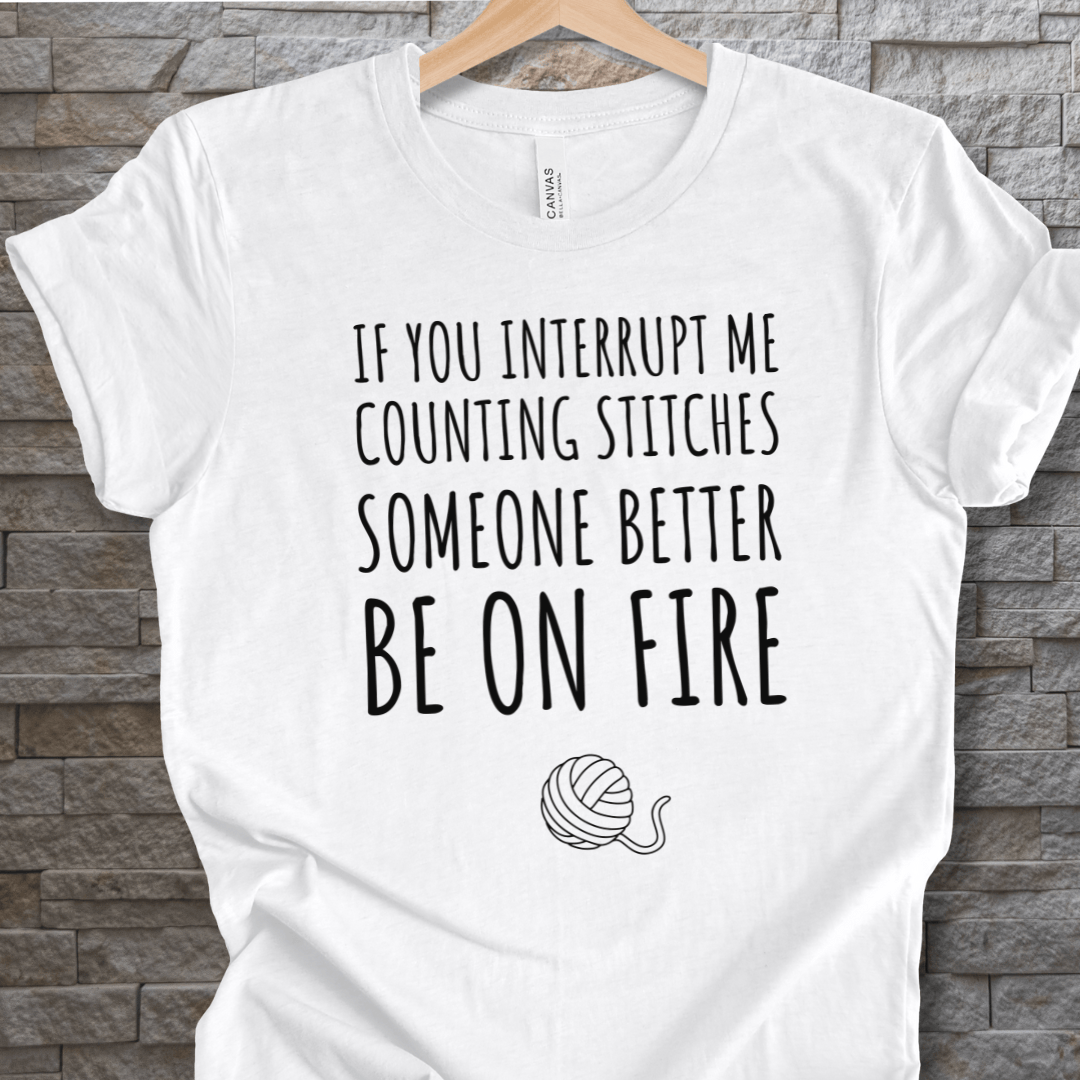 Counting Stitches T-Shirt White / XS