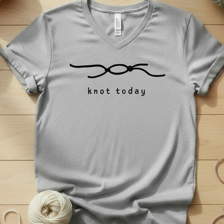 Knot Today V-Neck T-Shirt Athletic Heather / S