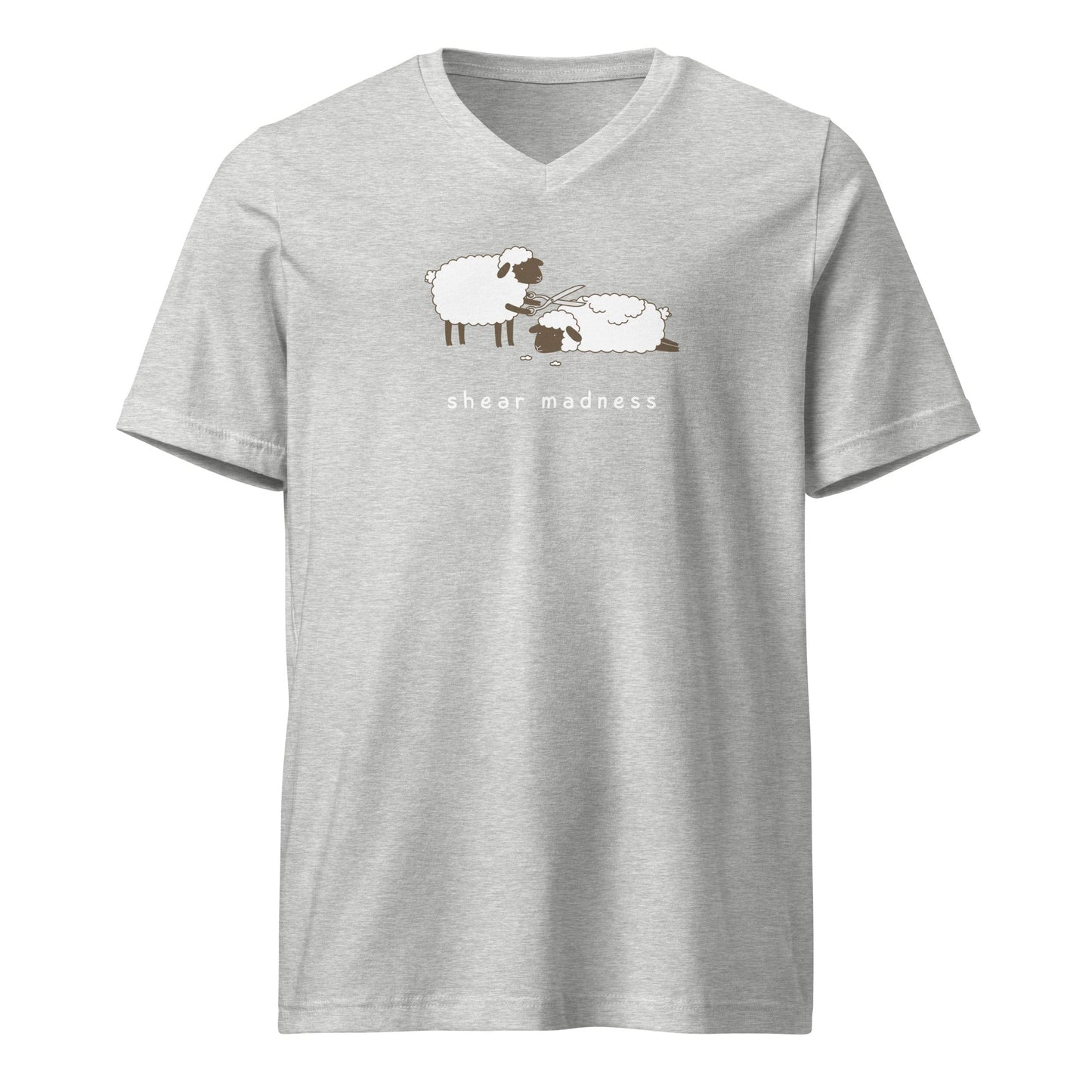 Shear Madness V-Neck T-Shirt Athletic Heather / S