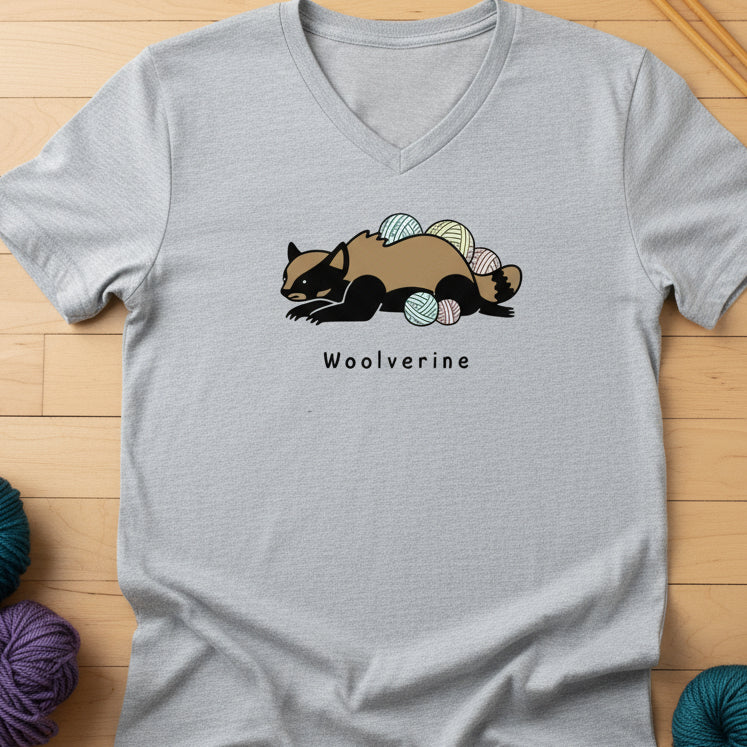 Woolverine V-Neck T-Shirt Athletic Heather / S