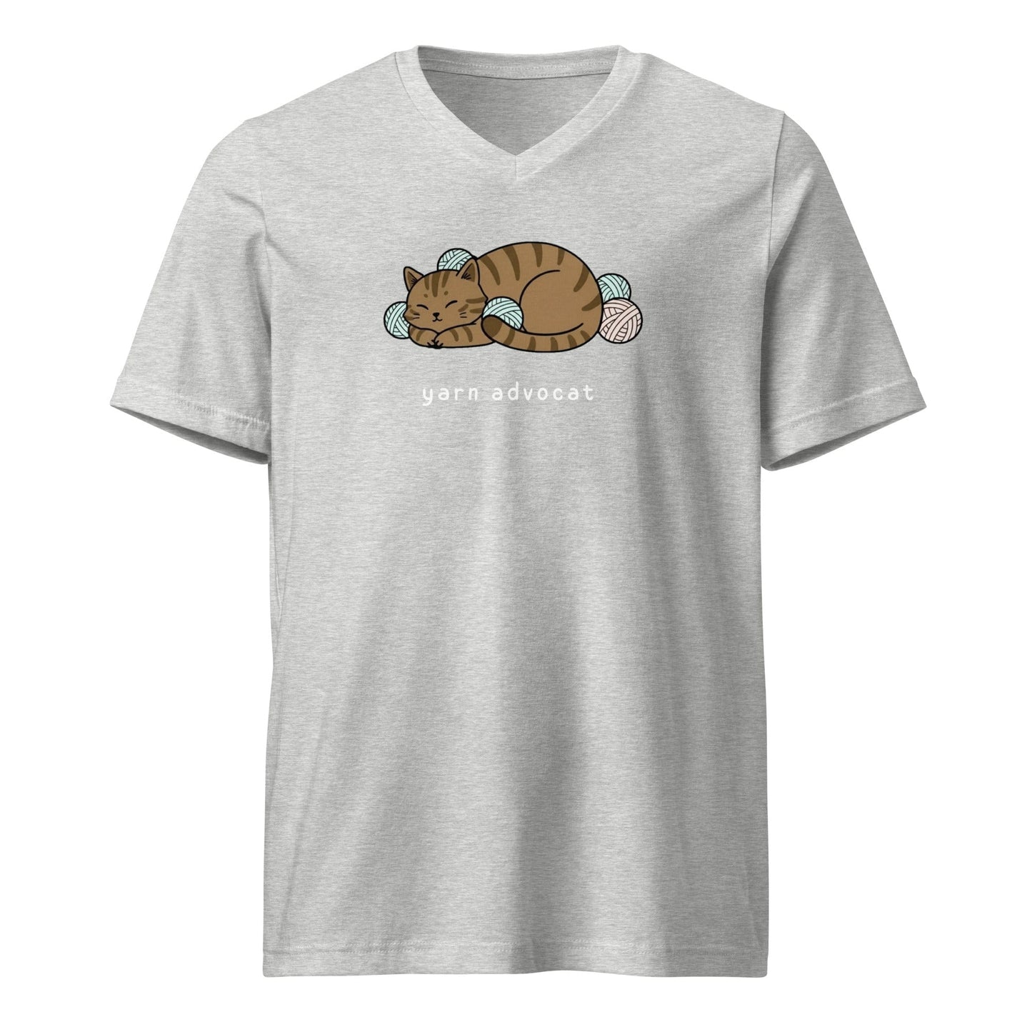Yarn Advocat V-Neck T-Shirt Athletic Heather / S