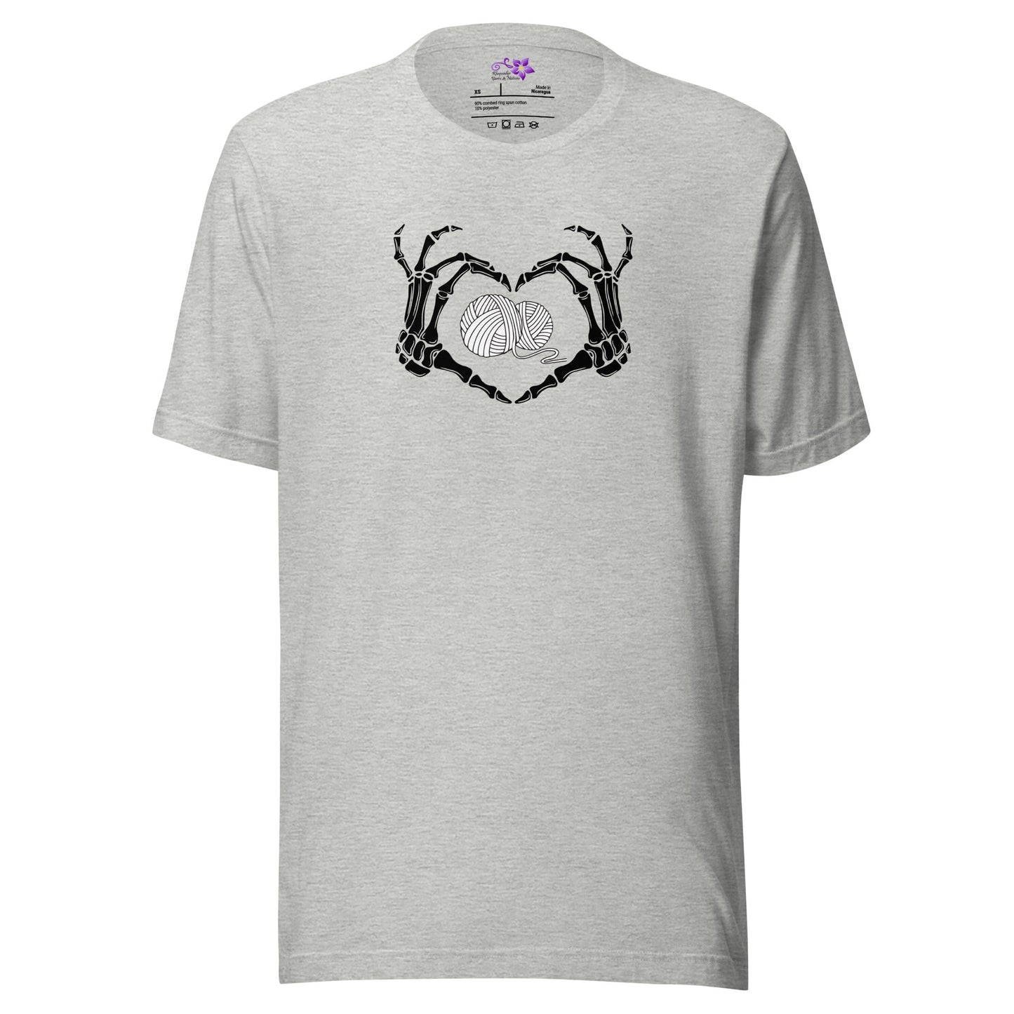 Skeletal Heart Crew Neck T-Shirt Athletic / XS