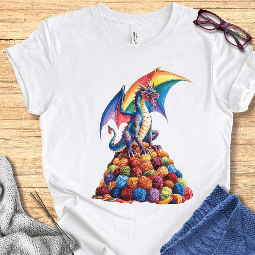 Rainbow Dragon T-Shirt Black Heather / S