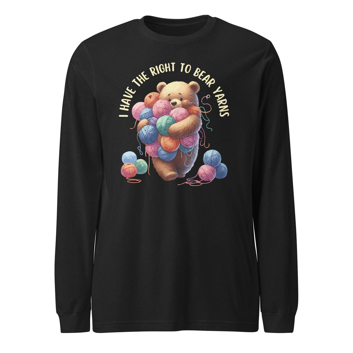 Right to Bear Yarns Long Sleeve Tee Black Heather / XS
