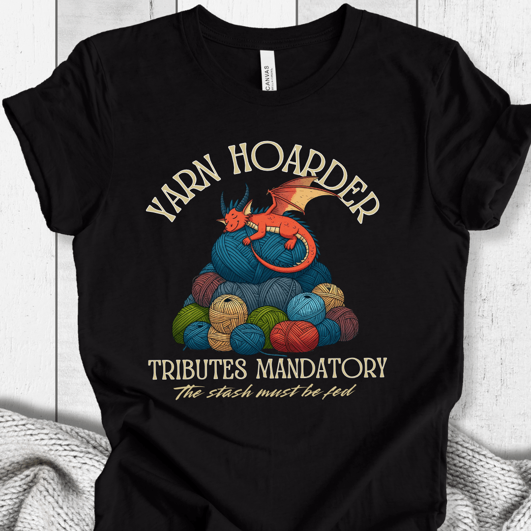 Yarn Hoarder T-Shirt Black / S