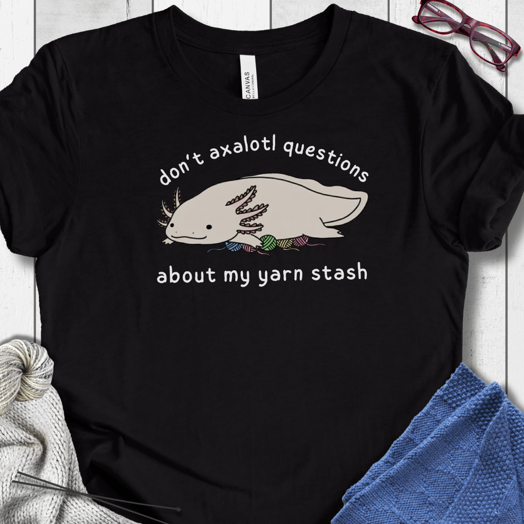 Axalotl Questions t-shirt Black / XS