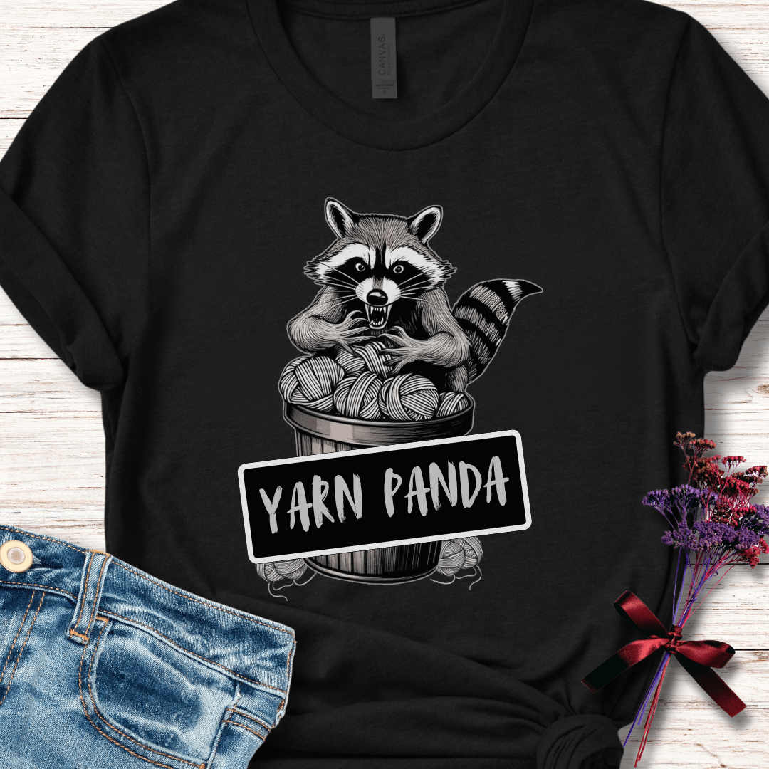 Feral Yarn Panda T-Shirt Black / XS