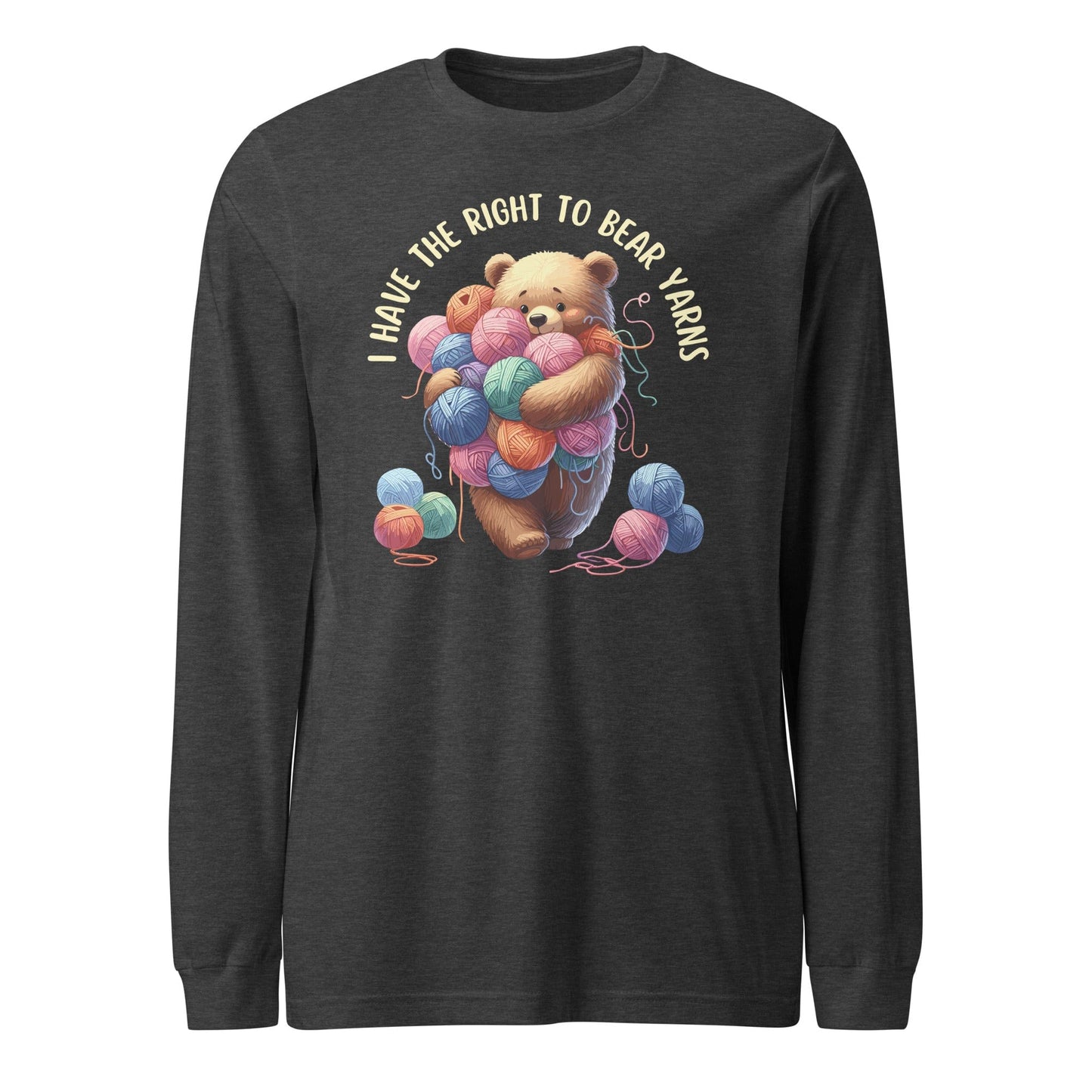 Right to Bear Yarns Long Sleeve Tee Dark Grey Heather / XS