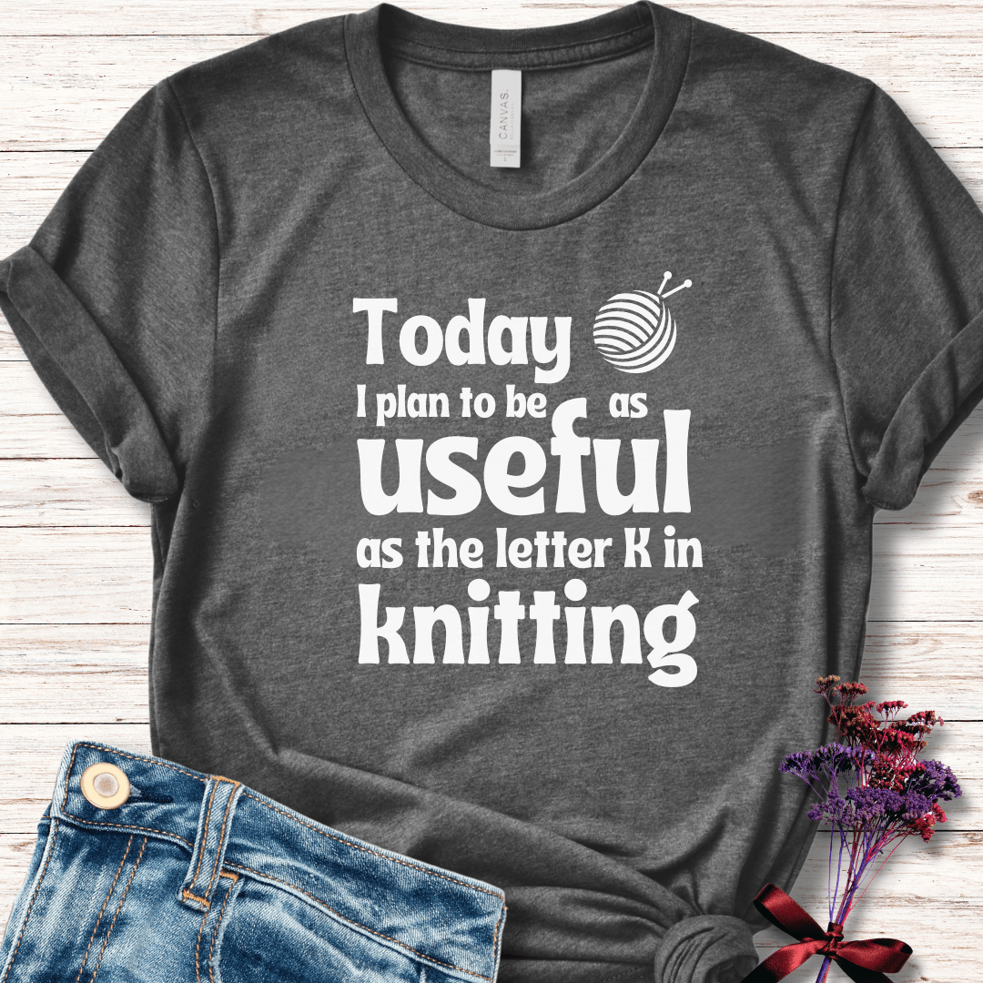 K in Knitting T-Shirt Dark Grey / S