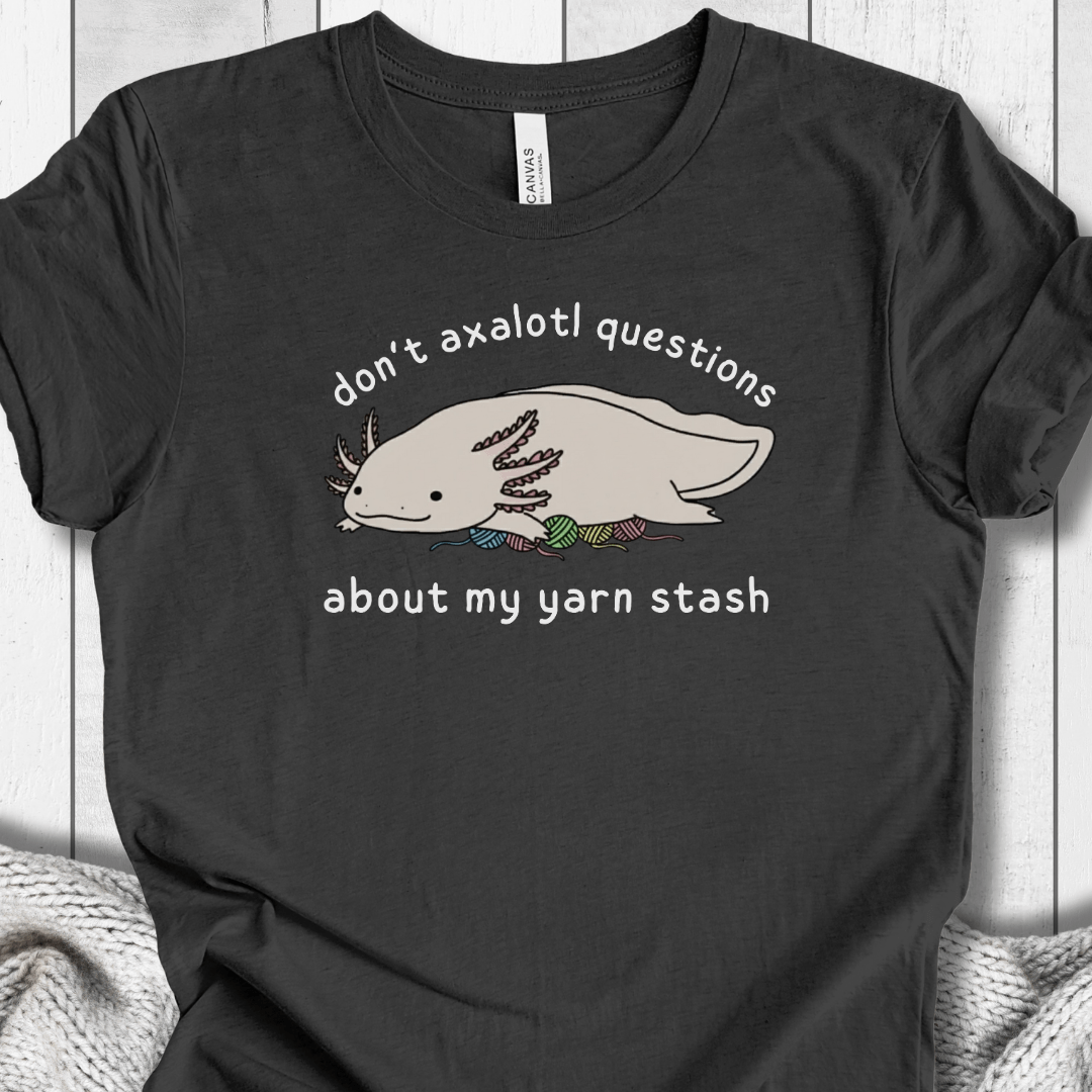 Axalotl Questions t-shirt Dark Grey / XS