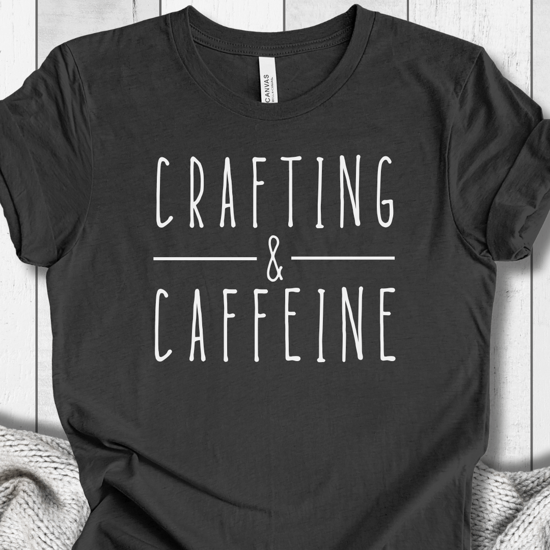 Crafting & Caffeine T-Shirt Dark Grey / XS