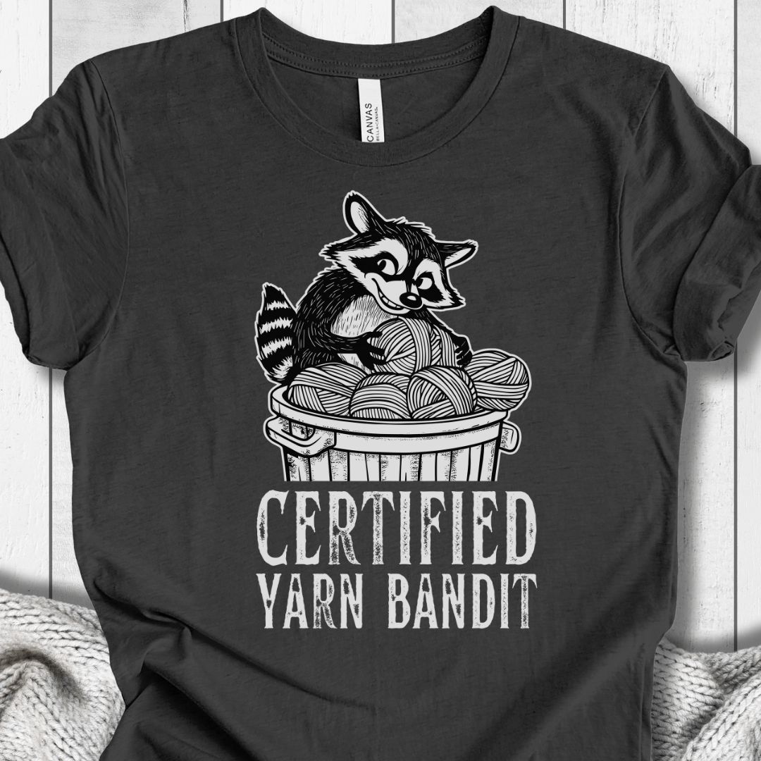 Yarn Bandit T-Shirt Dark Grey / XS