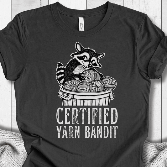 Yarn Bandit T-Shirt Dark Grey / XS