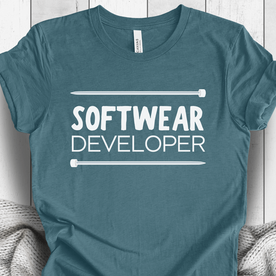 Softwear Developer Knitting T-Shirt Deep Teal / S