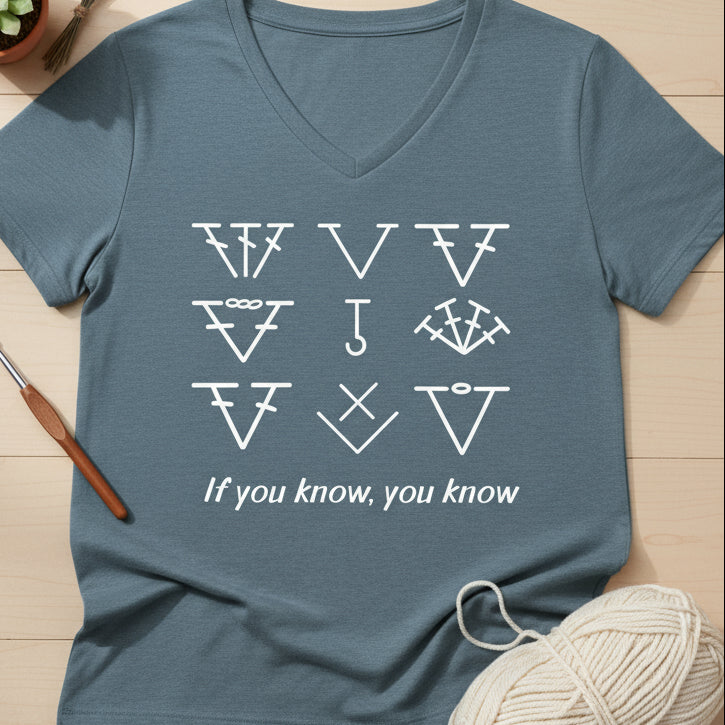 If you know, you know V Neck T-Shirt Heather Slate / S