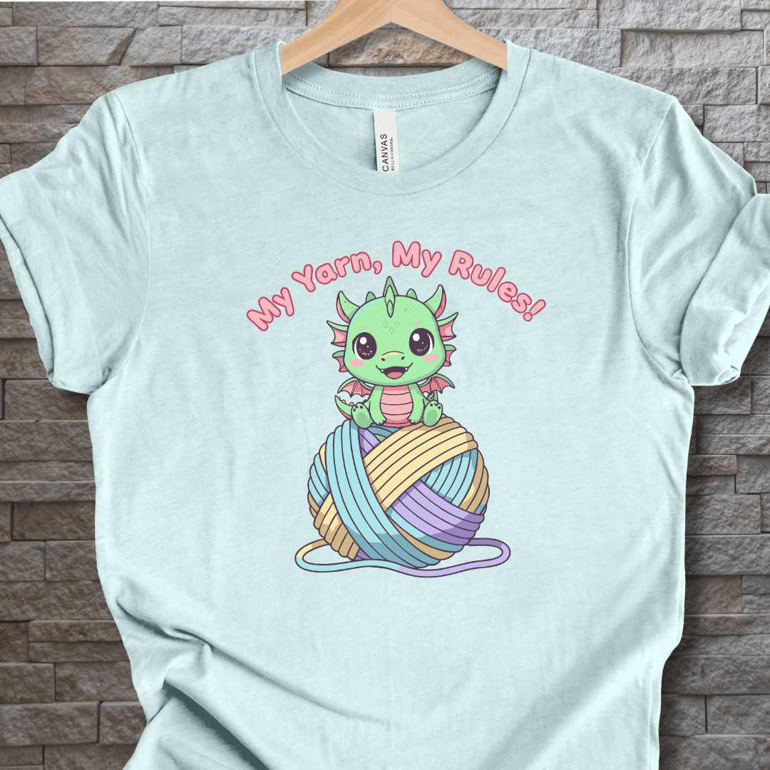 My Yarn My Rules T-Shirt Ice Blue / S