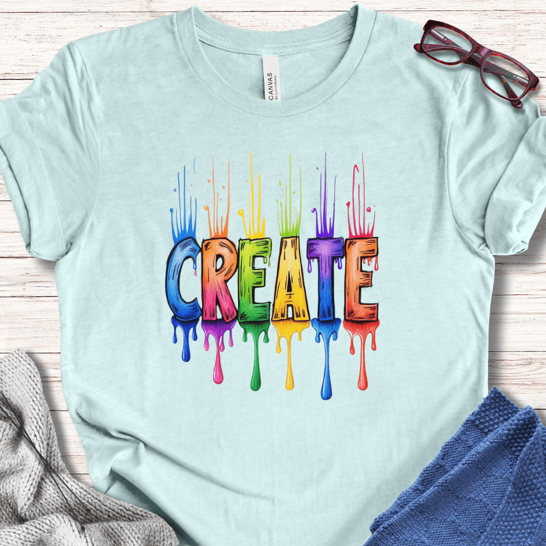 Rainbow Create T-Shirt Ice Blue / S