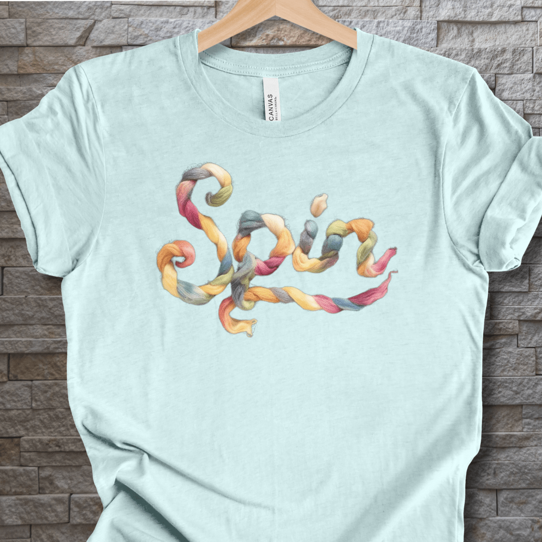 Rainbow Spin T-Shirt Ice Blue / S