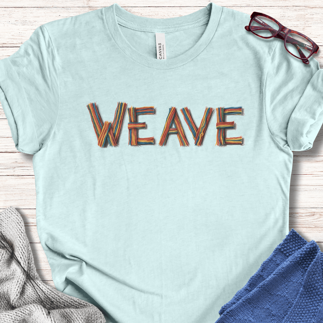 Rainbow Weave T-Shirt Ice Blue / S