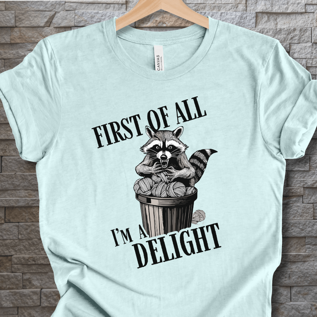 I'm a Delight T-Shirt Ice Blue / XS