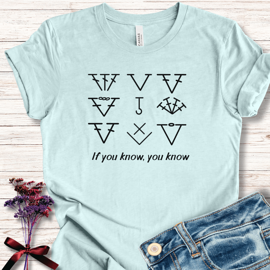 If you know, you know T-Shirt Ice Blue / XS