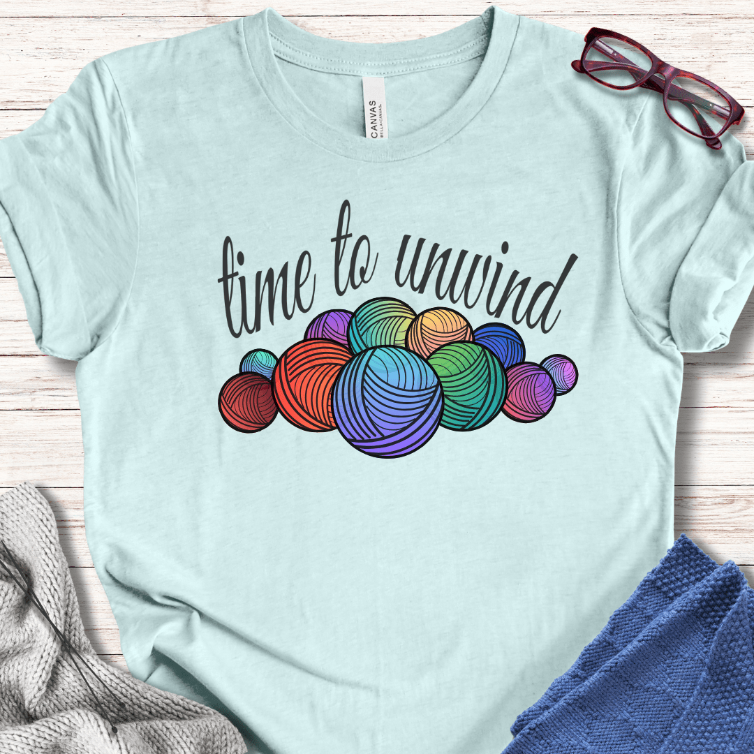 time to unwind T-Shirt Ice Blue / XS